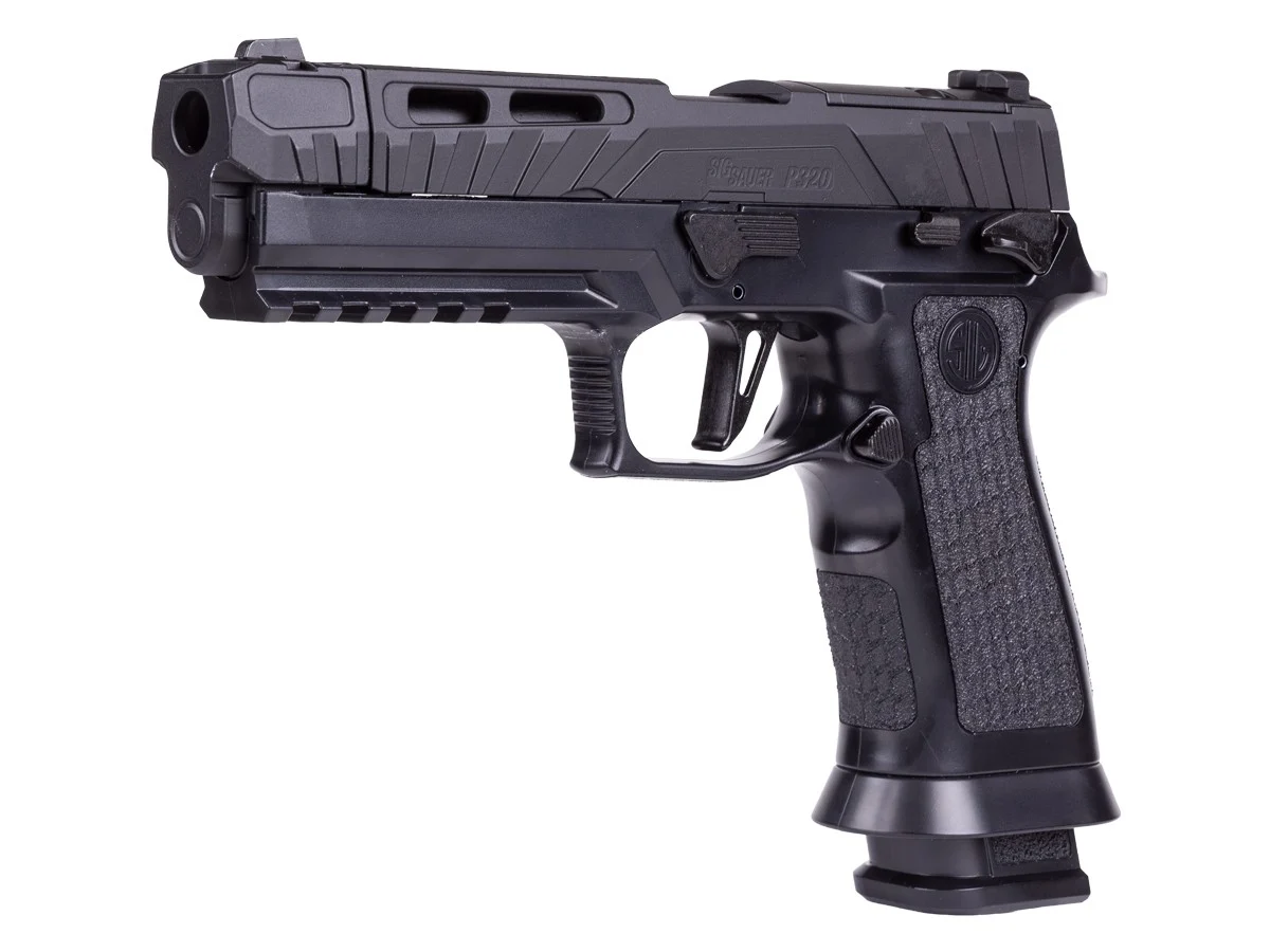 Pistola deportiva SIG Sauer P320 Spectre Comp Blackout de CO2 para pellets